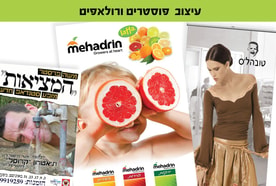 עיצוב פוסטרים ורולאפים