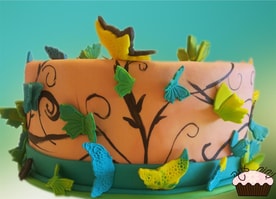 עוגת פרפרים אביבית