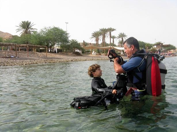 EREL Diving צלילת הכרות של יובל בן כיתה של אראל  